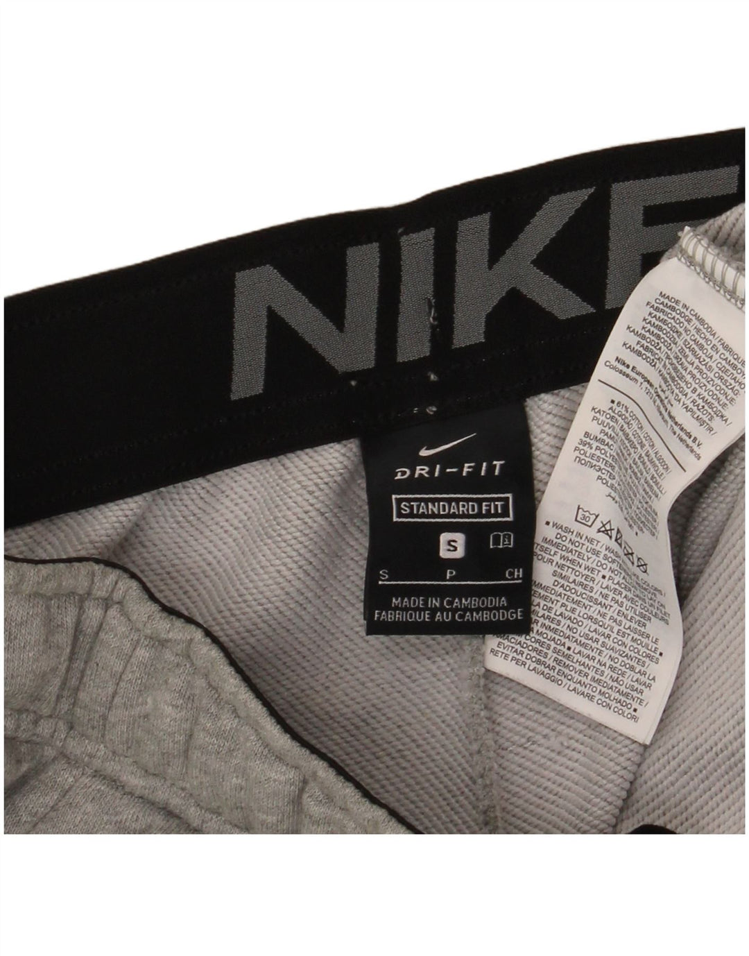 Pantaloni da tuta da uomo Nike Dri Fit Joggers piccoli grigi screziati
