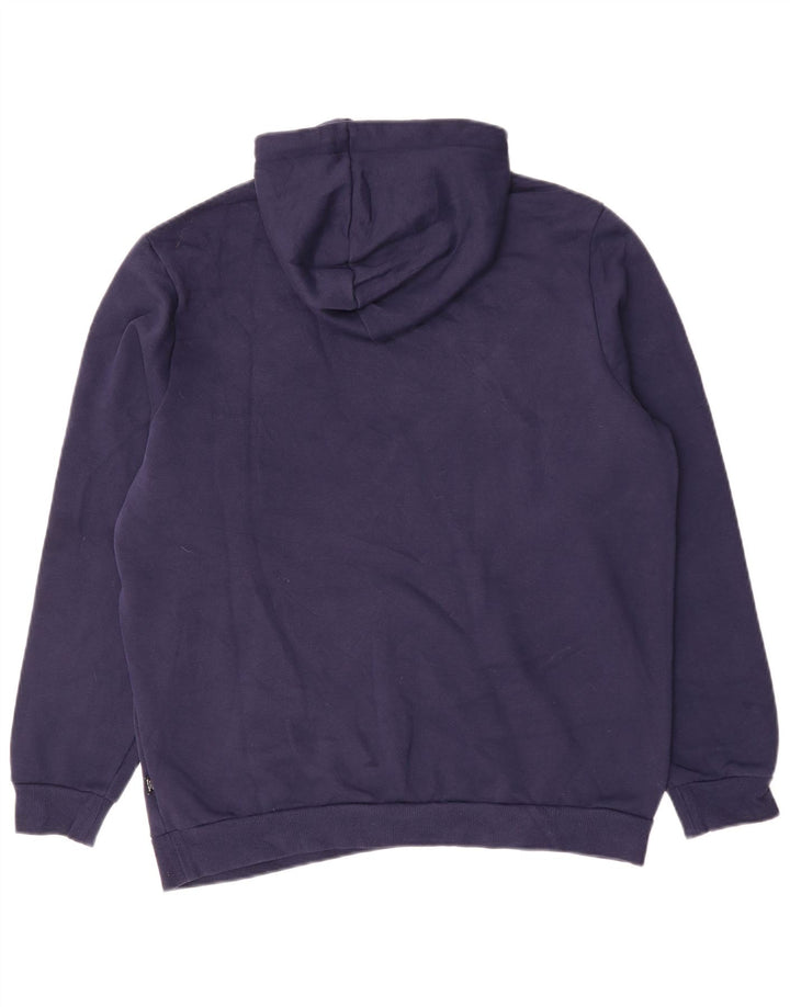 PUMA Felpa con cappuccio grafica da uomo grande blu navy