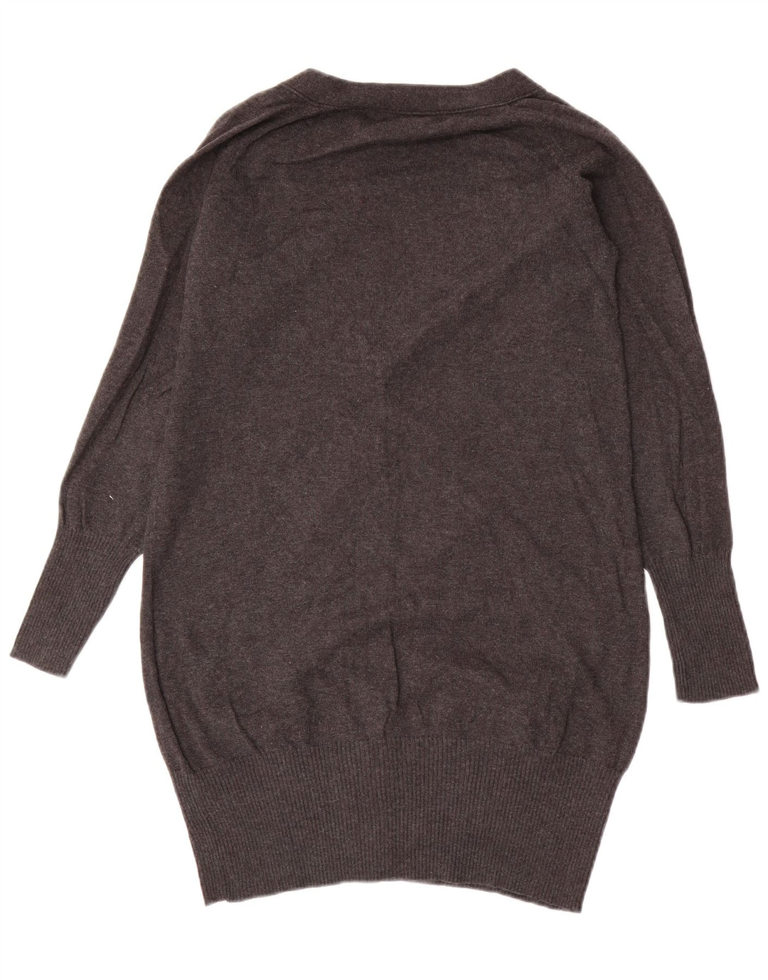 Maglione cardigan da donna Zara UK 12 Cotone grigio medio