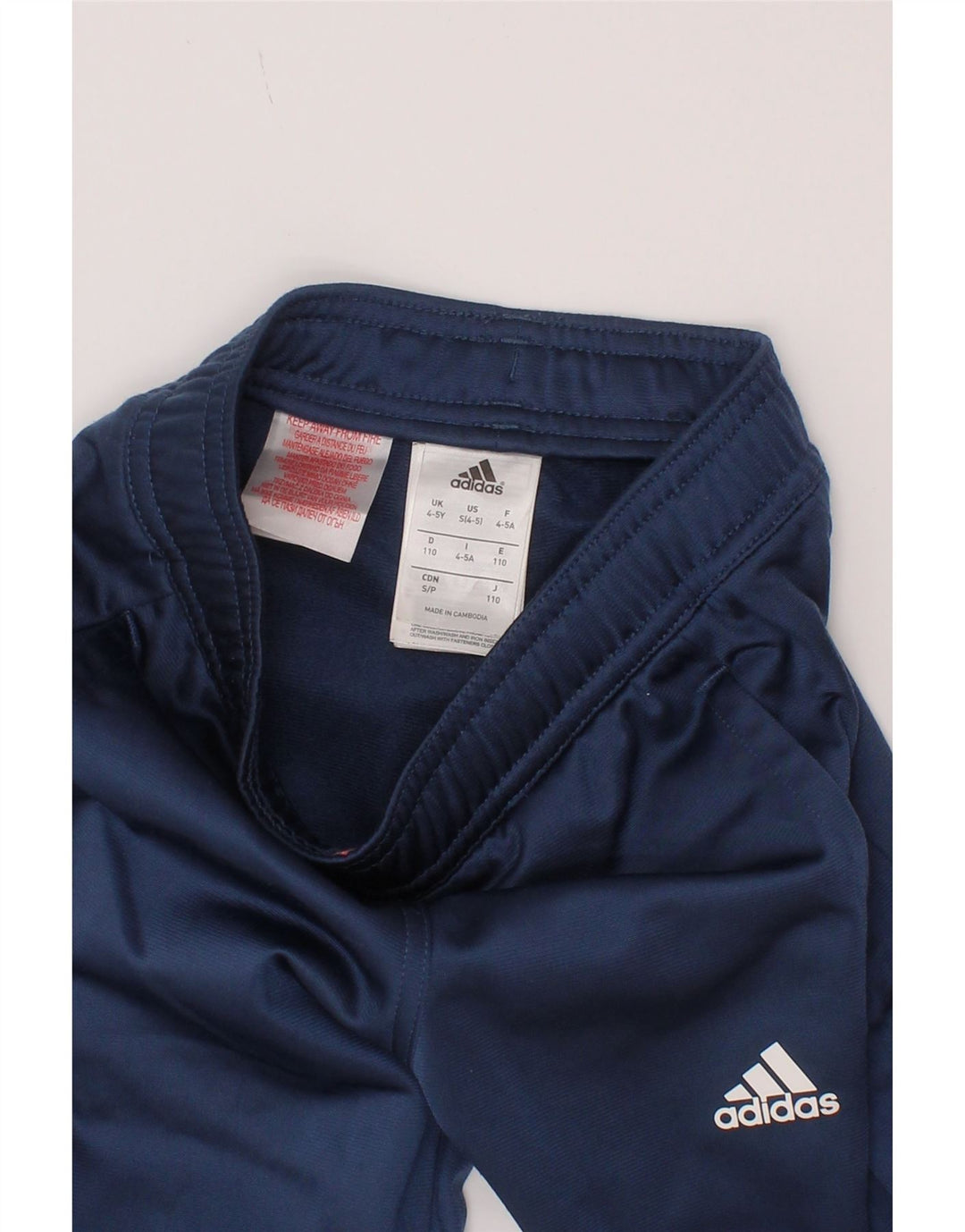 Pantaloni da tuta da ragazzo Adidas Joggers 4-5 anni in poliestere blu navy