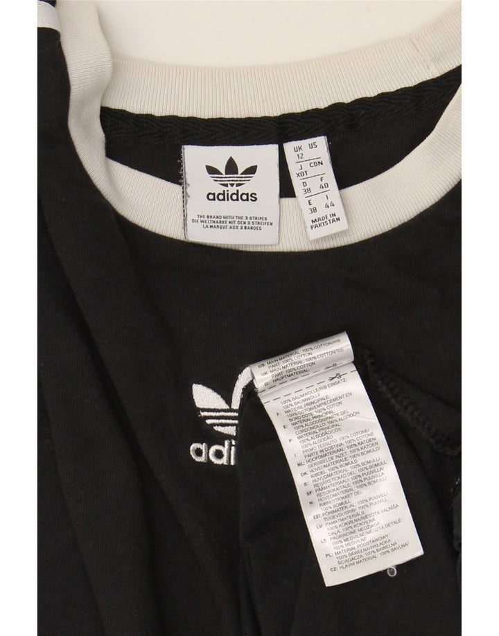 T-shirt da donna ADIDAS Top UK 12 medio nero cotone