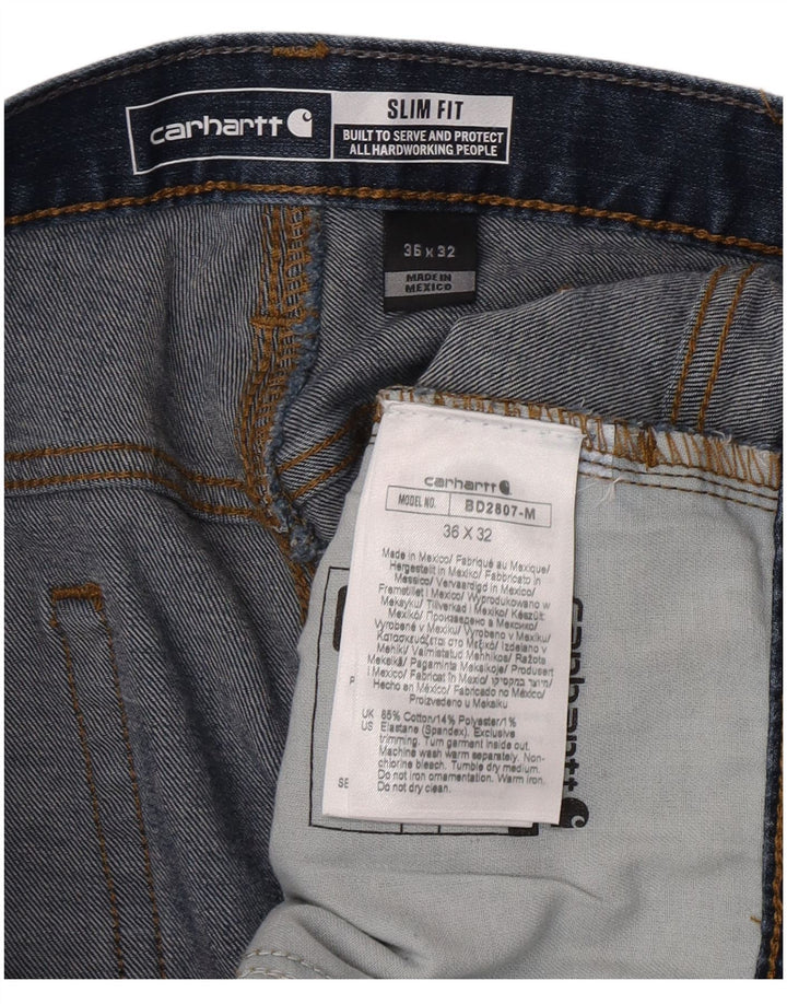 Jeans slim da uomo Carhartt W36 L32 cotone blu