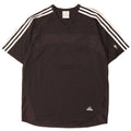 T-shirt Adidas Climacool da uomo Top in poliestere color block medio nero