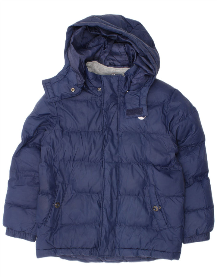 Giacca imbottita con cappuccio Timberland per ragazzi 7-8 anni in poliestere blu