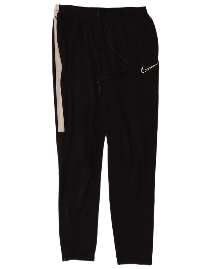 Pantaloni da tuta da uomo NIKE Large in poliestere color block nero