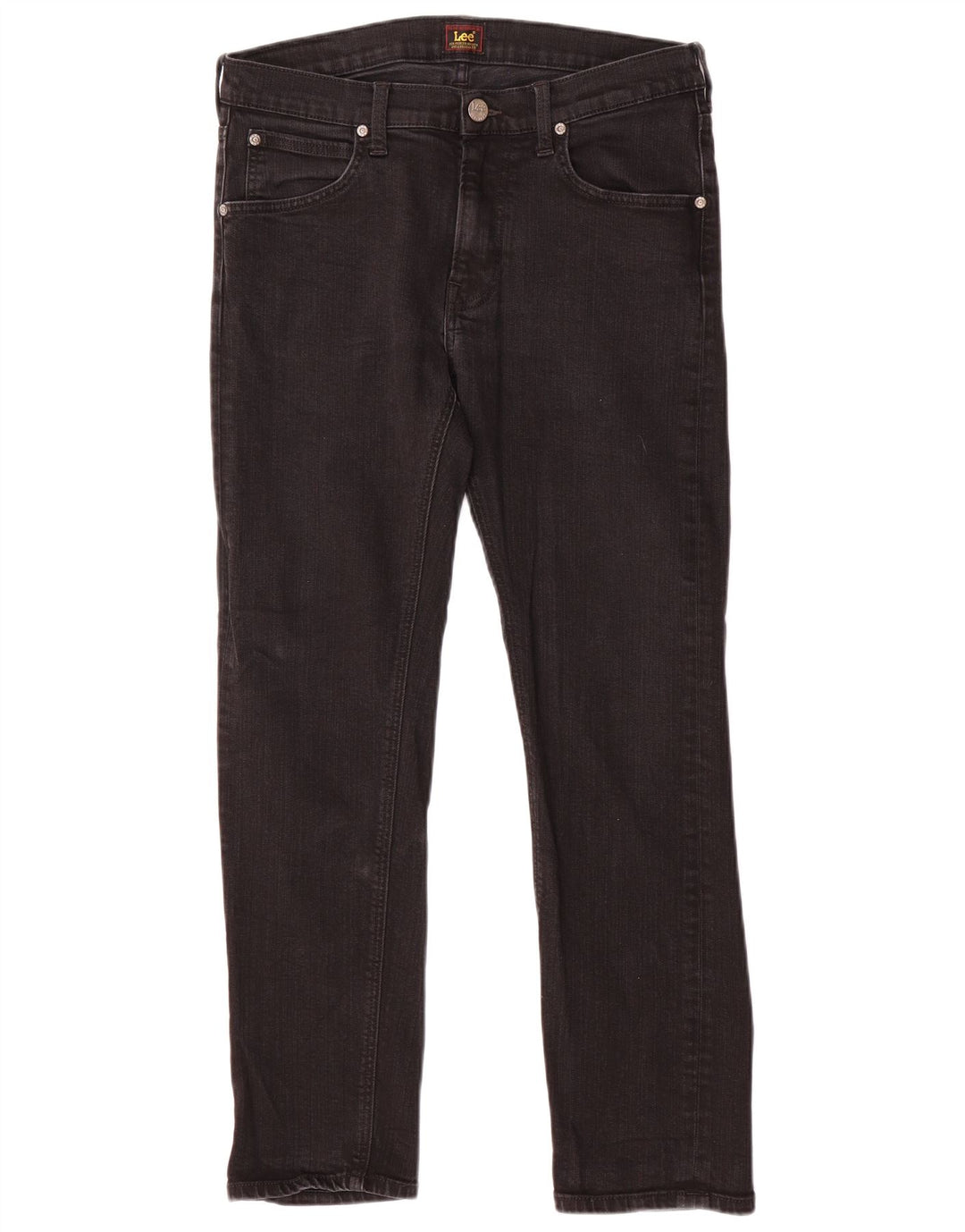 Jeans dritti LEE Daren Zip Fly da donna W31 L30 cotone nero