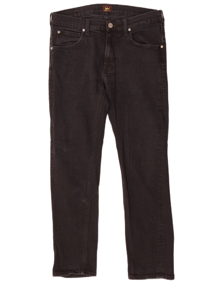 Jeans dritti LEE Daren Zip Fly da donna W31 L30 cotone nero