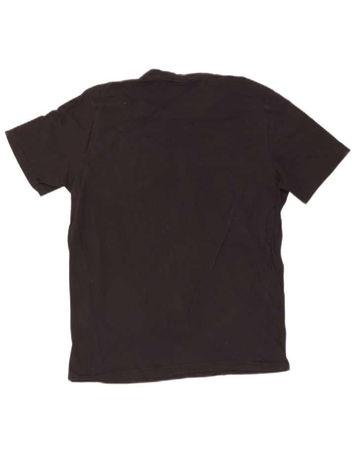 T-shirt grafica da uomo Champion Top in cotone nero medio