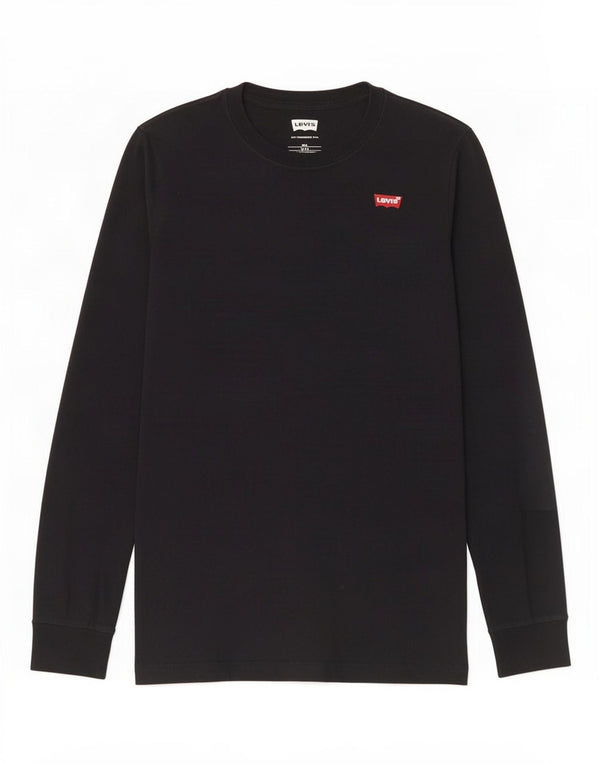 Maglia Levi's Ragazzo Manica Lunga 15-16 Anni Cotone Nero