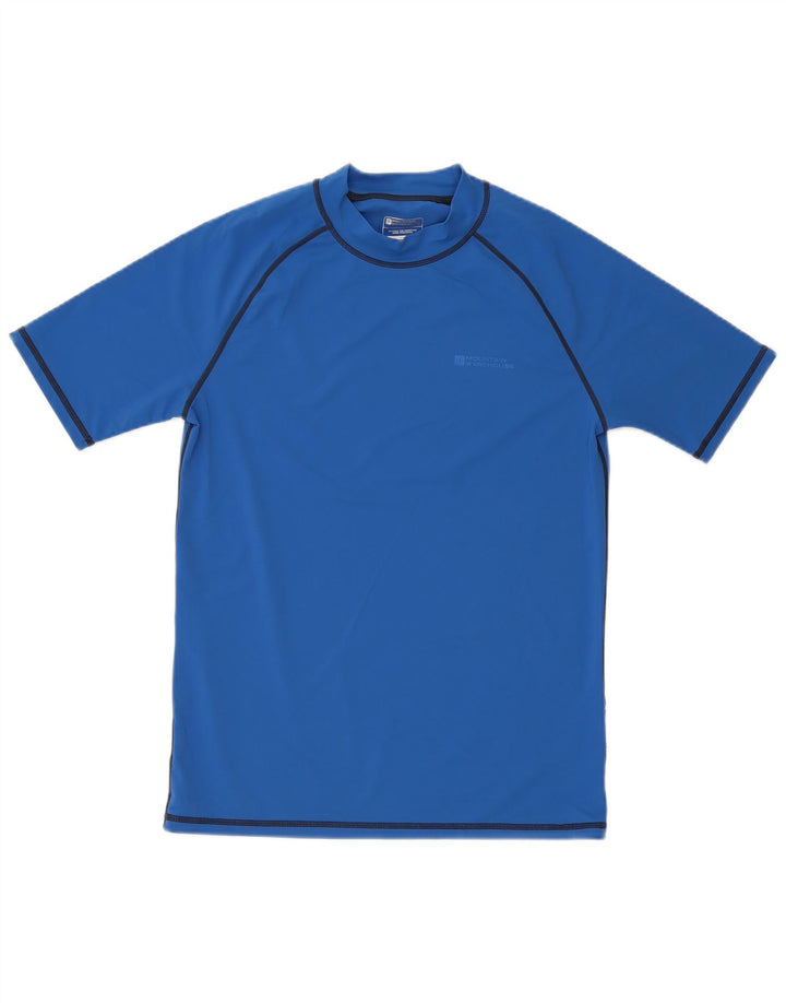 Mountain Warehouse T-shirt da uomo con protezione UV Top grande in poliestere blu