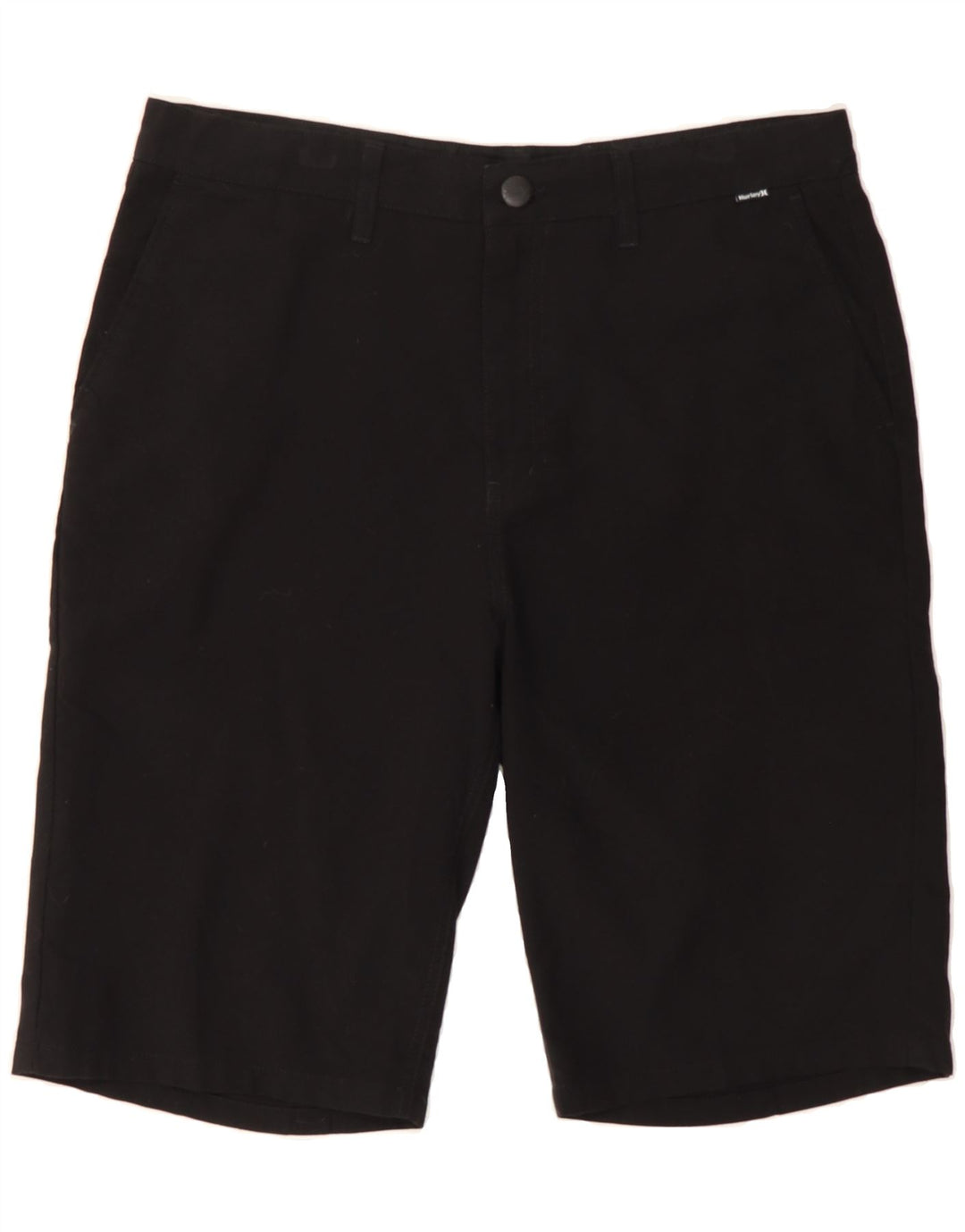 HURLEY Mens Chino Shorts  W32 Medium Black Polyester Vintage Hurley and Second-Hand Hurley from Messina Hembry 