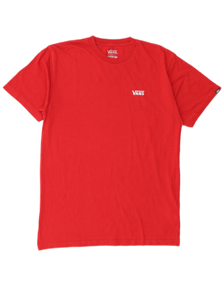 Maglietta da uomo Vans Classic Fit in cotone rosso medio