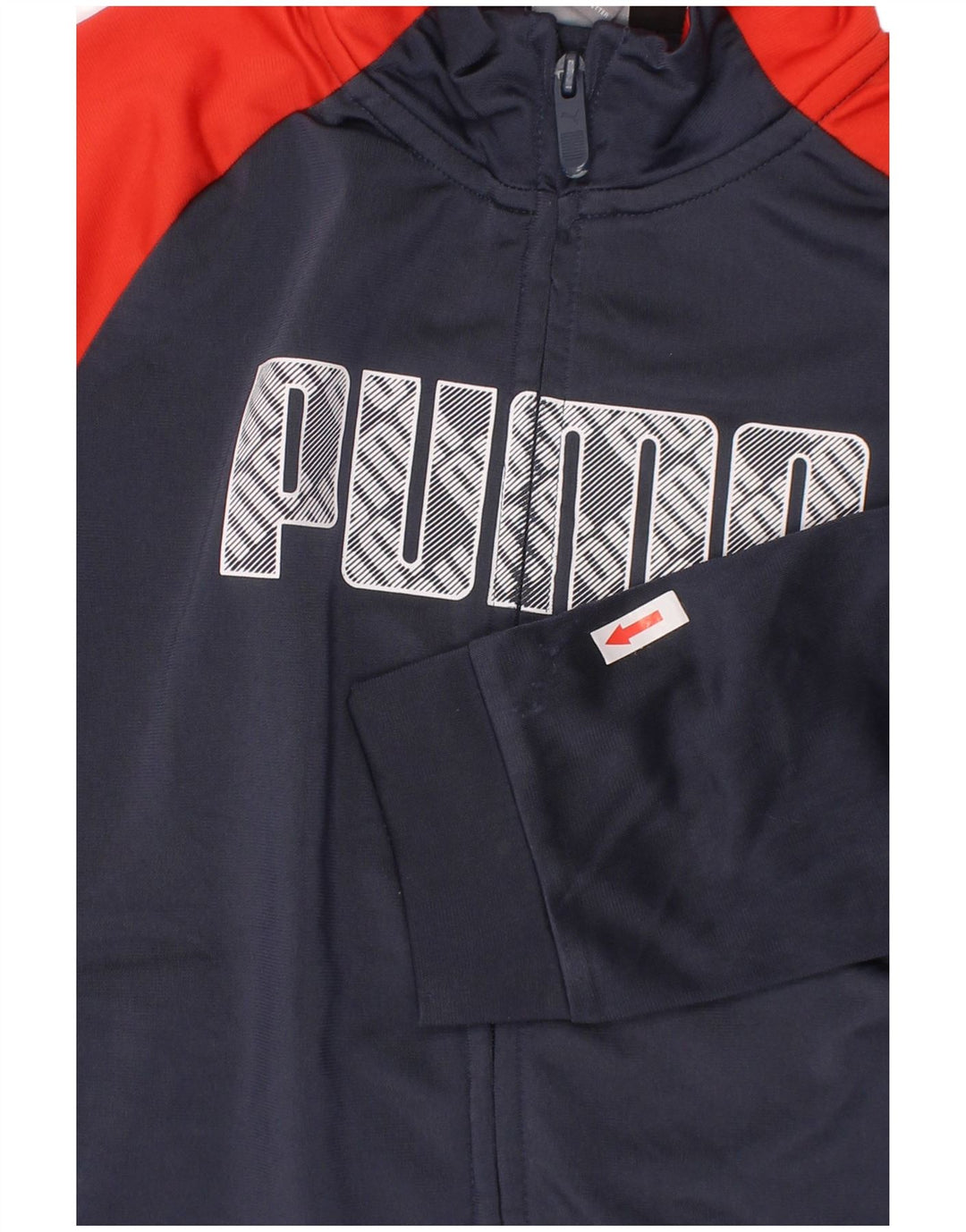 Giacca da tuta grafica da ragazzo Puma 9-10 anni Blu navy Colourblock