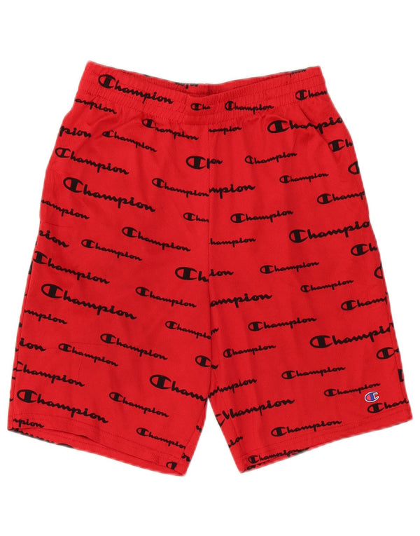 Pantaloncini sportivi con grafica Champion da ragazzo 15-16 anni in poliestere rosso