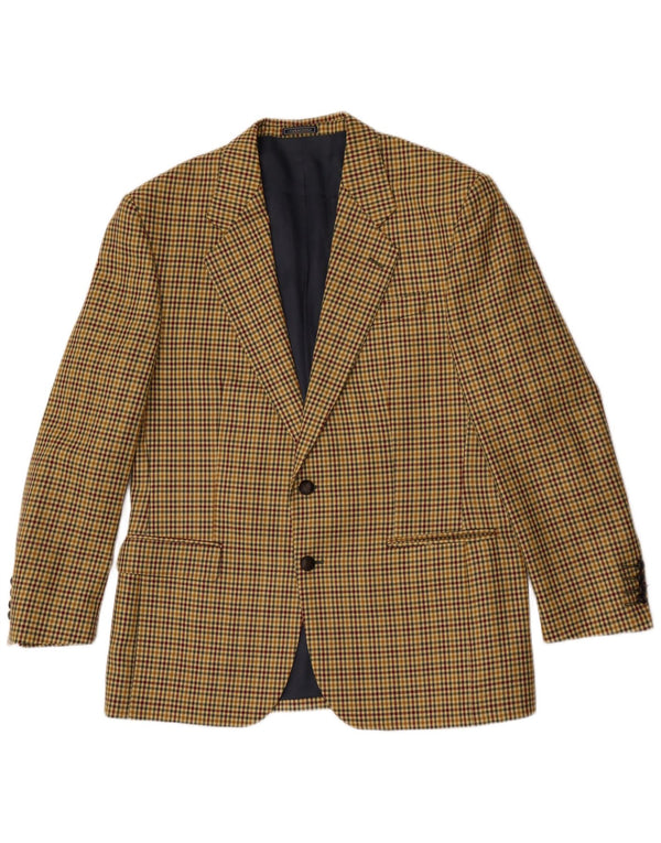 Giacca Blazer 2 Bottoni Caracciolo Uomo IT 52 XL Pied De Poule Marrone