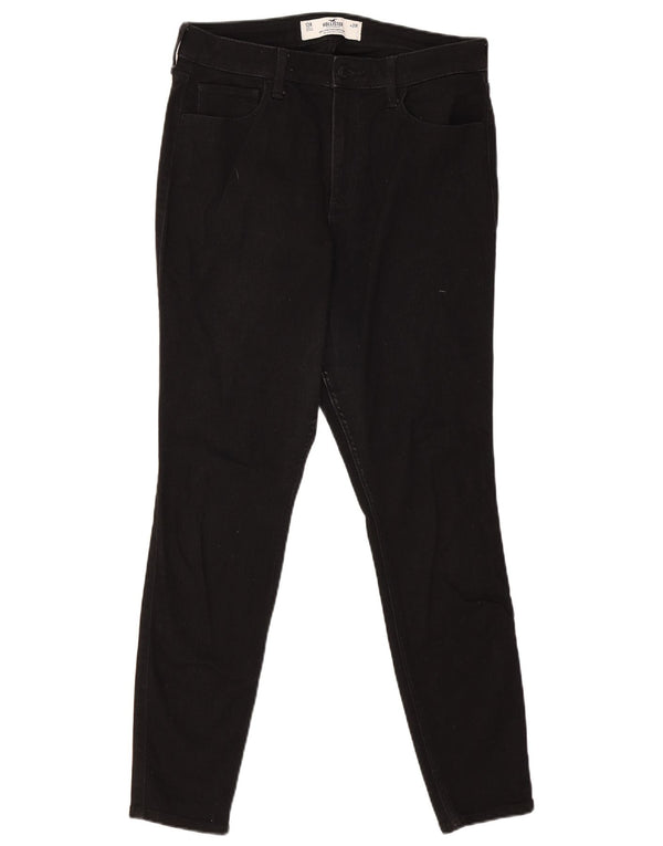 Jeans Hollister da uomo super skinny a vita alta US 12 Large W31 L29 neri