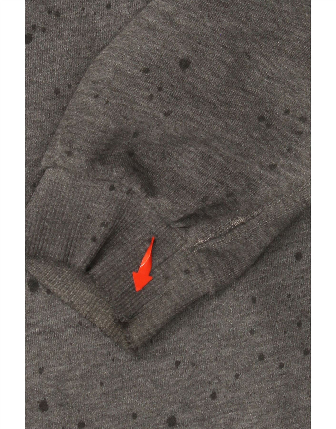 Felpa con cappuccio grafica da uomo SUPERDRY XL in cotone maculato grigio