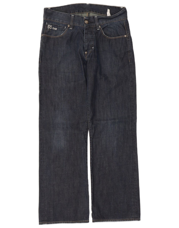 Jeans dritti da uomo G-STAR 3301 W32 L30 cotone blu navy