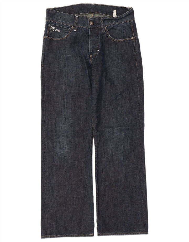 Jeans dritti da uomo G-STAR 3301 W32 L30 cotone blu navy