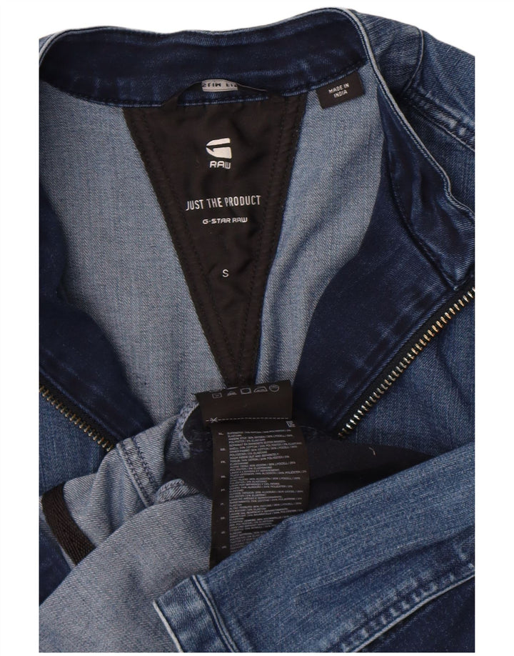 Giacca di jeans da donna G-Star UK 10 Small Blu Colourblock Poliestere