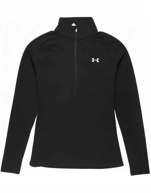 Maglietta Under Armour da donna Heat Gear Graphic Pullover UK 6 XS Nera