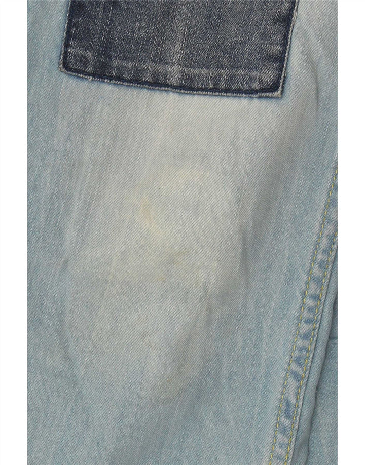 Desigual Jeans slim da donna W30 L28 Blu Patchwork Cotone