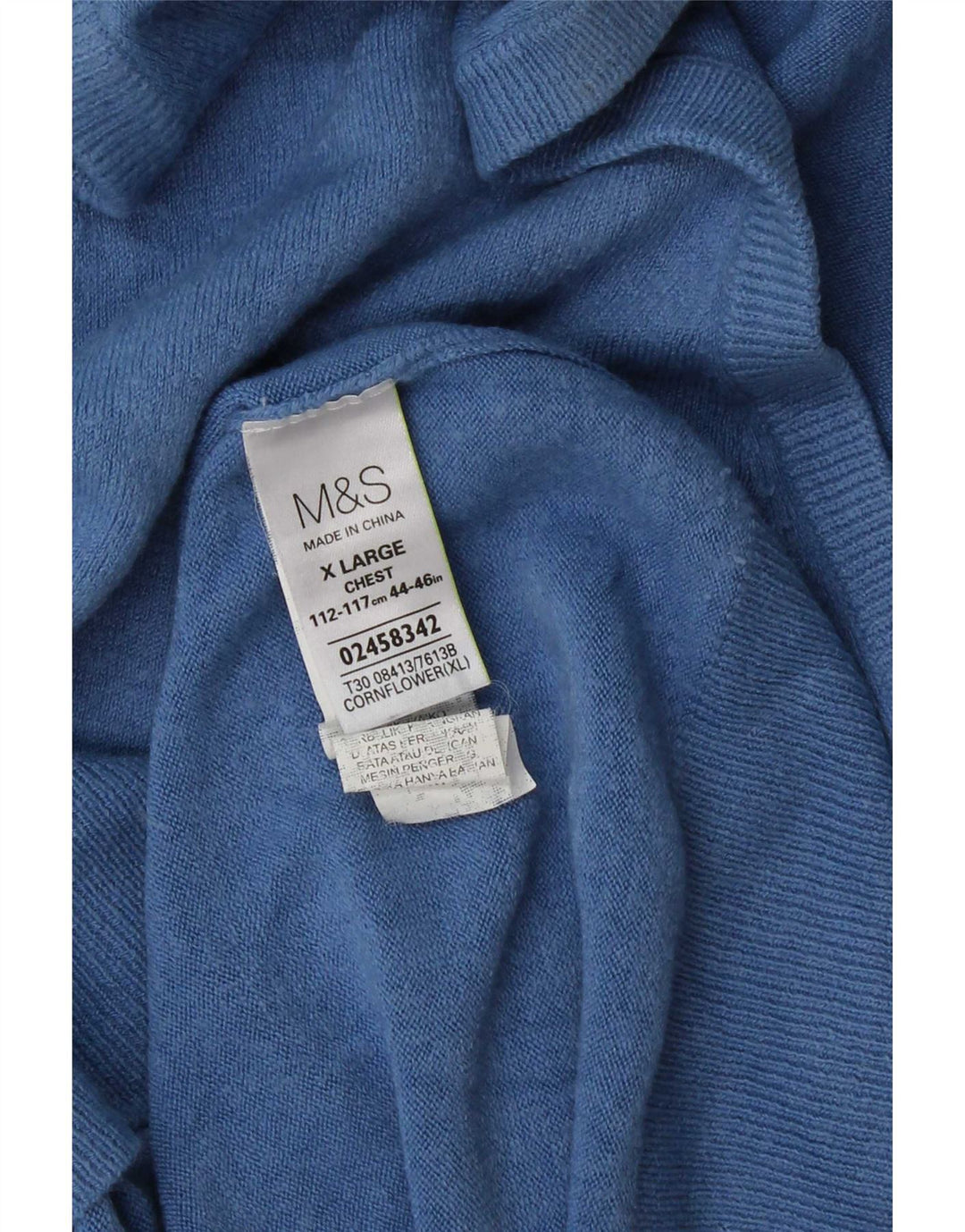 Canottiera da uomo Marks & Spencer XL blu acrilico