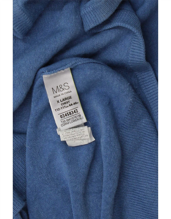 Canottiera da uomo Marks & Spencer XL blu acrilico