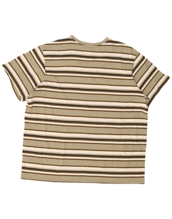 T-shirt grafica da uomo Levi's Top XL in cotone a righe kaki