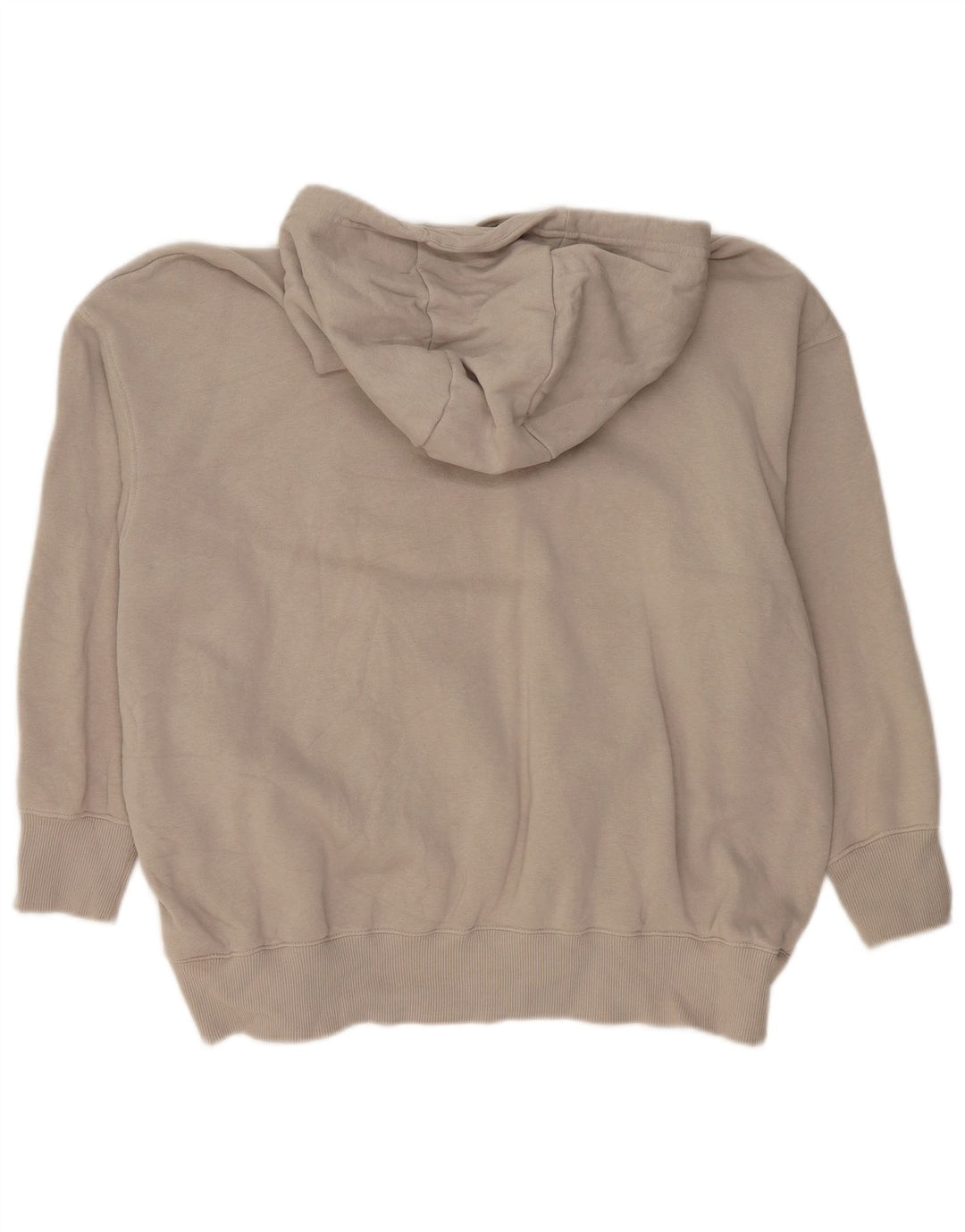 Maglione con cappuccio grafico oversize da donna NIKE UK 14 grande cotone grigio