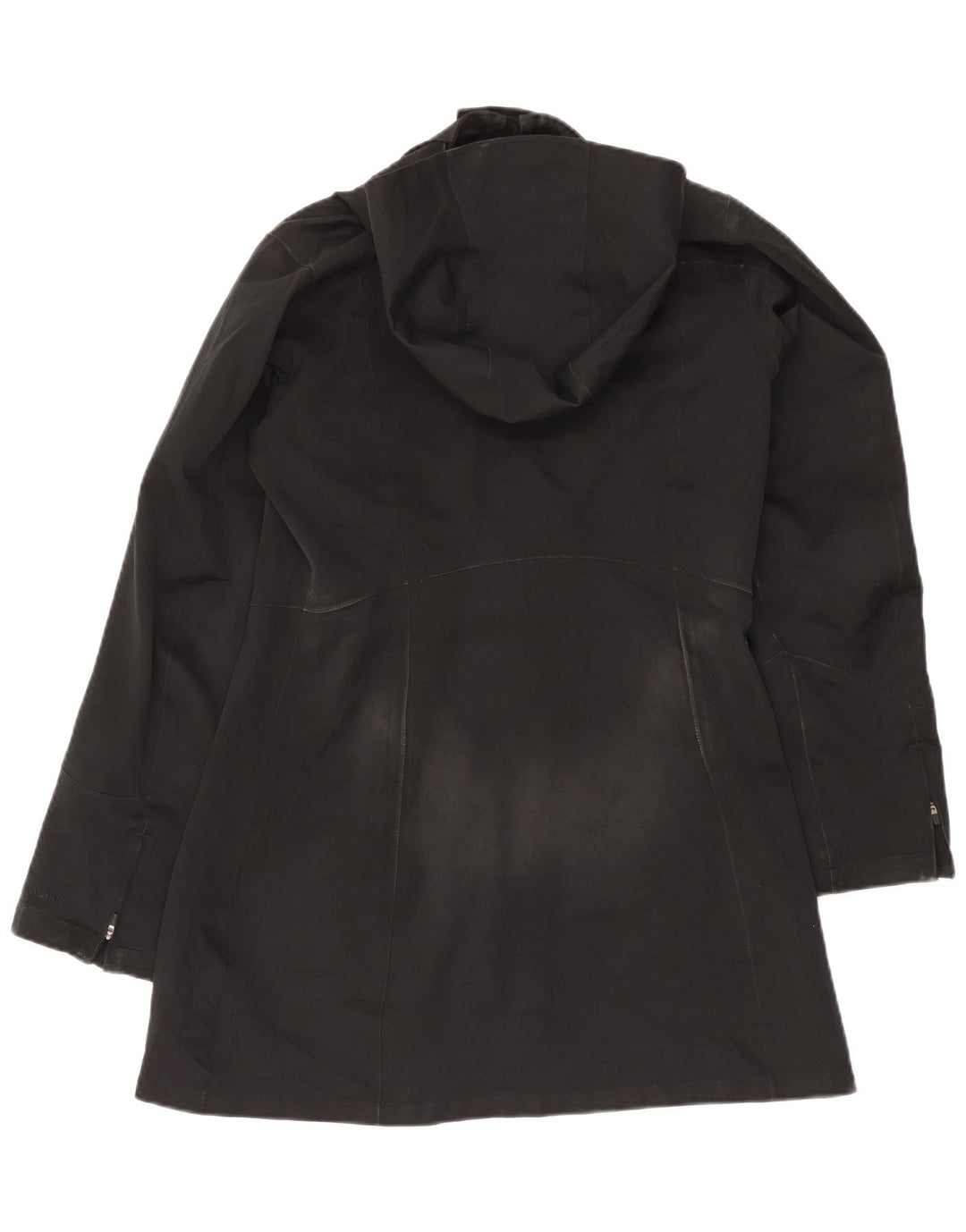 Patagonia Giacca a vento con cappuccio da donna UK 14 Medium Nero Poliestere