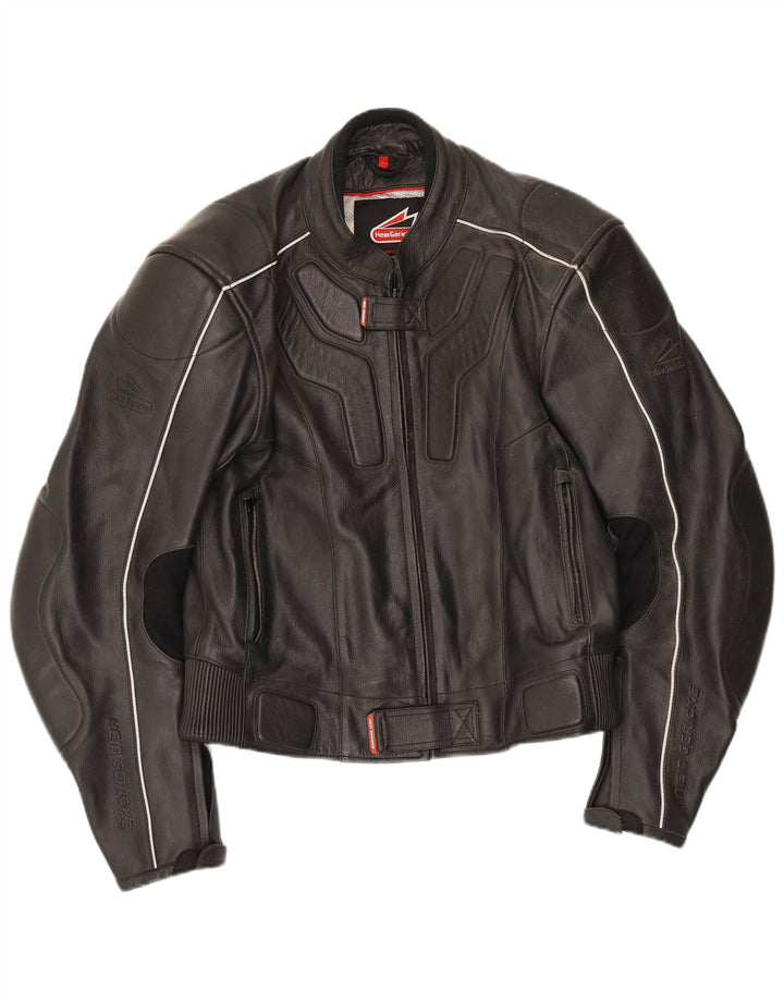 Giacca da motociclista in pelle da donna Hein Gericke EU 52 Large in pelle nera
