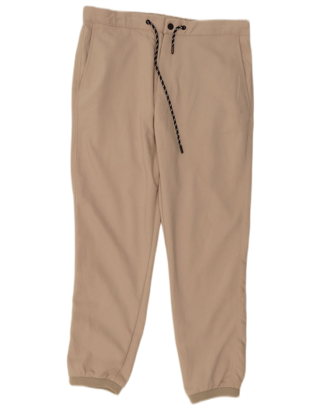 Pantaloni chino da uomo ZARA Joggers medi W32 L28 poliestere beige