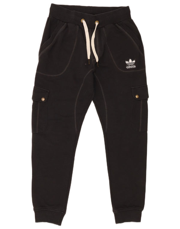 Pantaloni da tuta da uomo Adidas Cargo Joggers piccoli in cotone nero