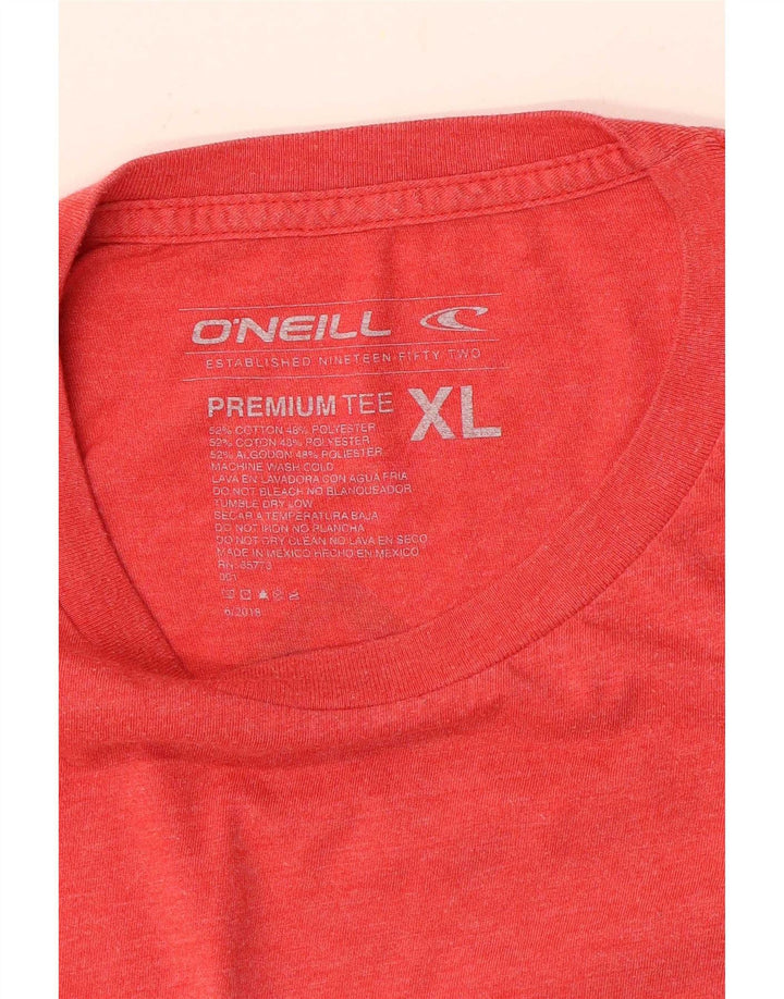 T-shirt grafica da uomo O'Neill Top XL in cotone rosso