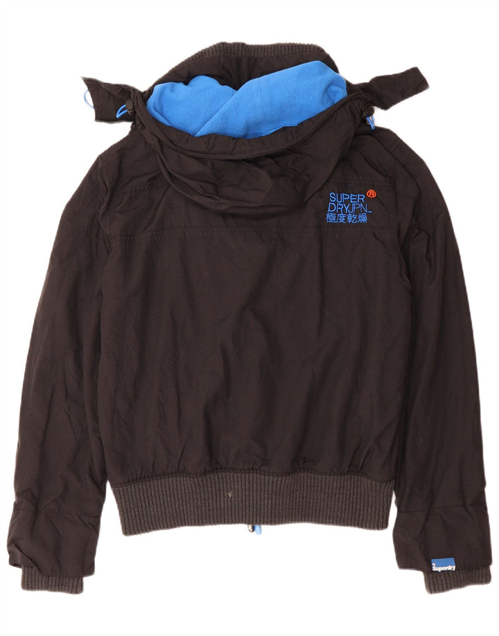 Giacca a vento da uomo con cappuccio Windbomber Superdry UK 40 grande nera