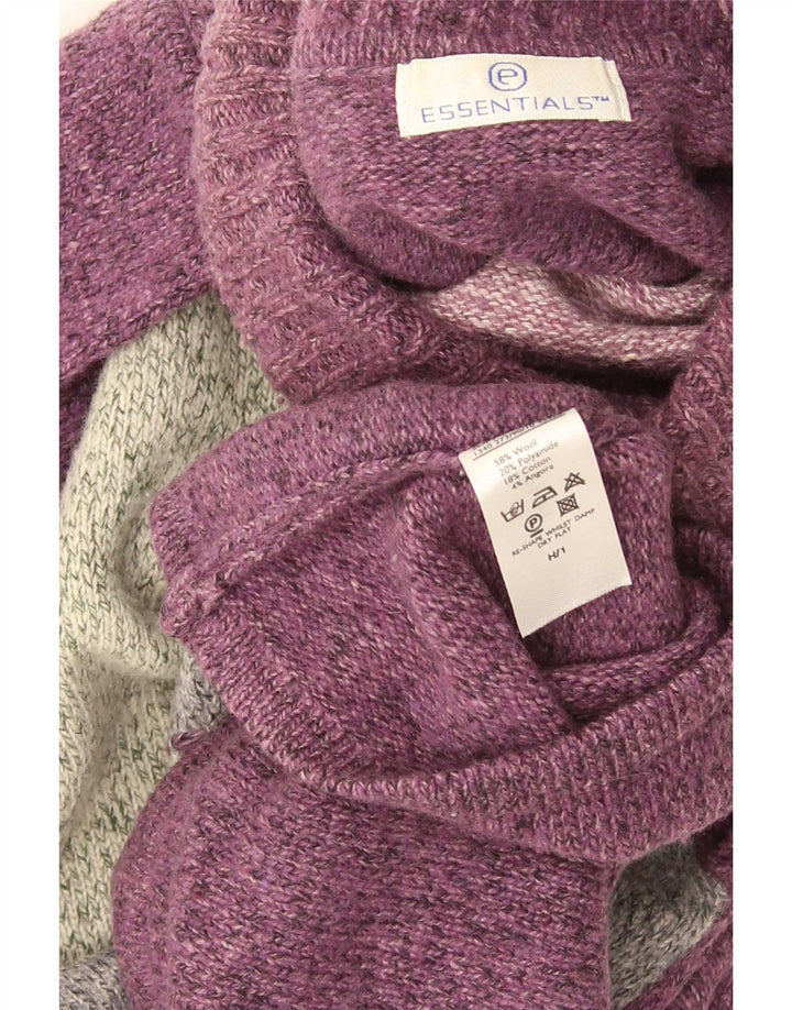 Maglione maglione a collo alto da donna Essentials UK 14/16 Large Viola