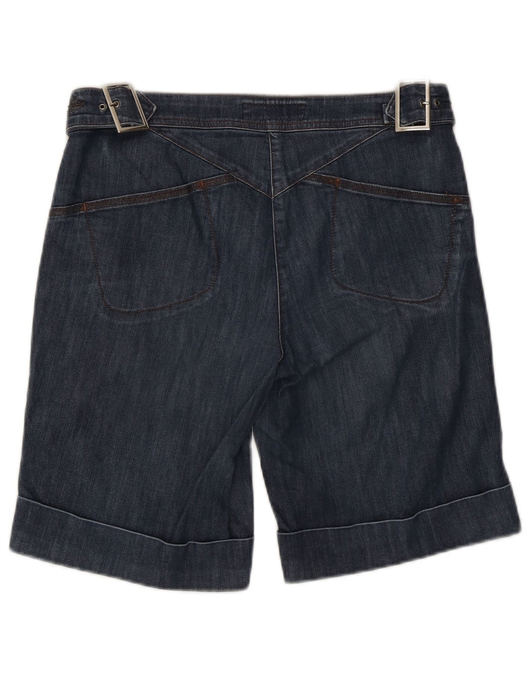 Shorts Donna Trussardi in Denim W30 Blu Medio Cotone