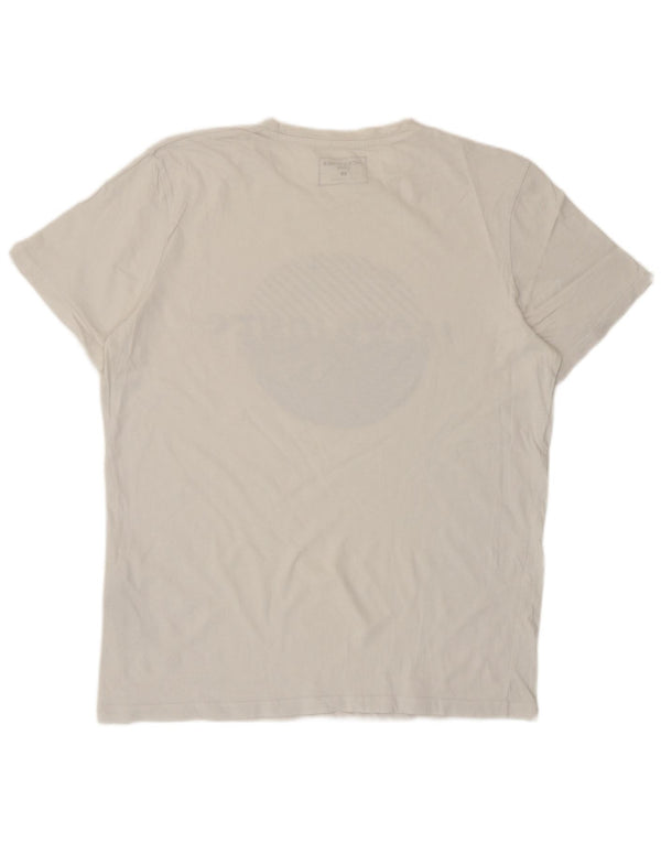 Jack & Jones T-shirt grafica da uomo grande in cotone bianco