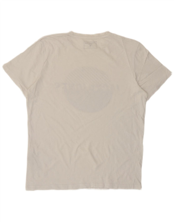 Jack & Jones T-shirt grafica da uomo grande in cotone bianco