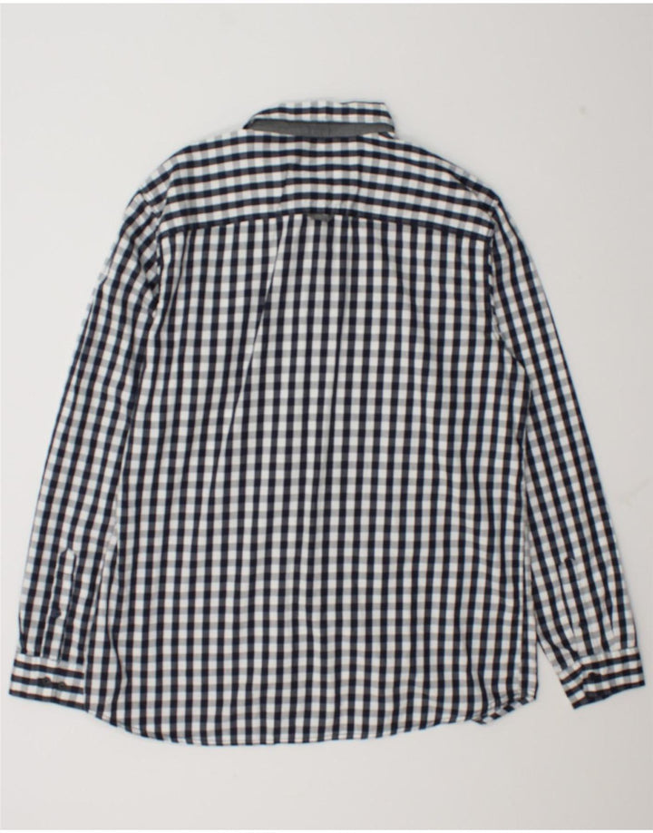 Camicia da uomo Jack & Jones 2XL in cotone a quadretti blu navy