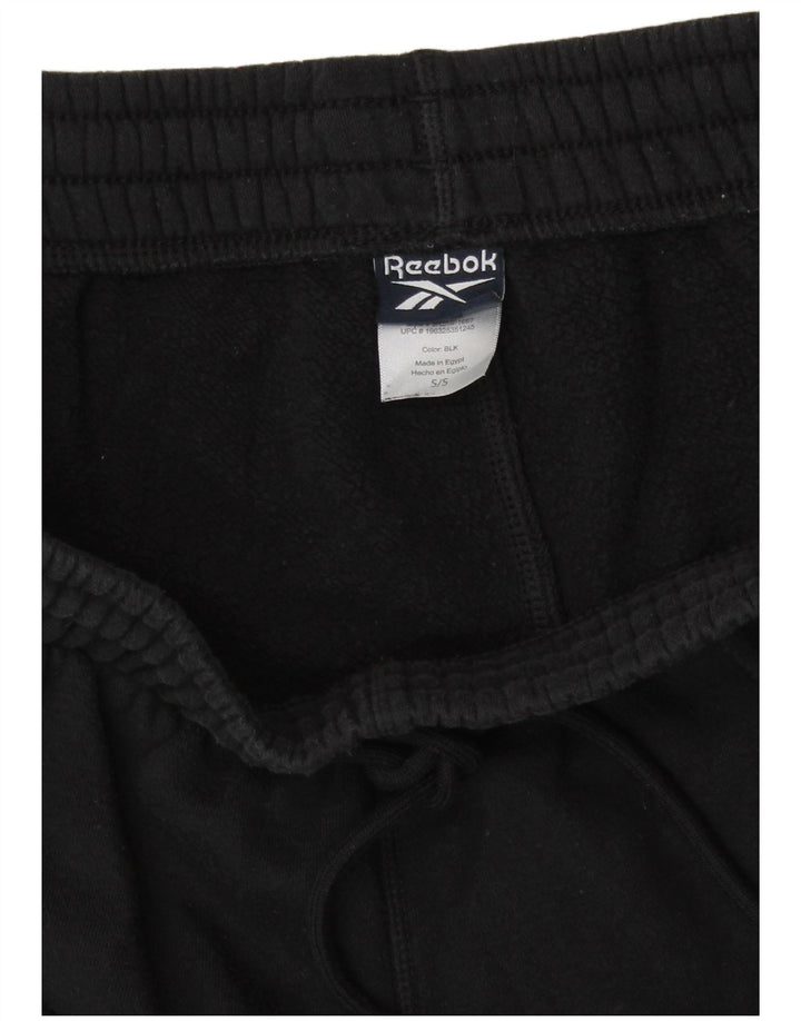 REEBOK Pantaloni da tuta da uomo Joggers piccoli in cotone nero