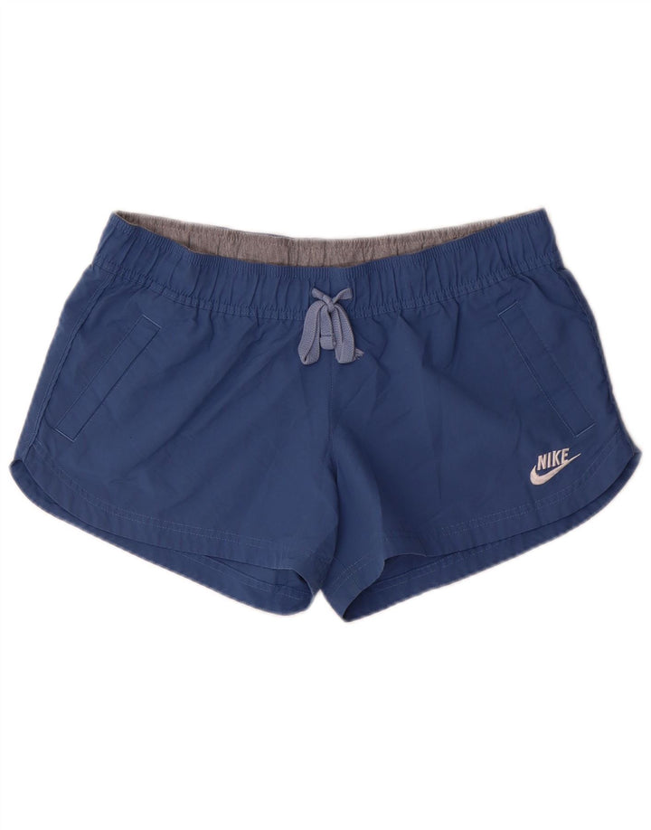 Pantaloncini sportivi da donna NIKE US 12/14 Large Blu Poliestere