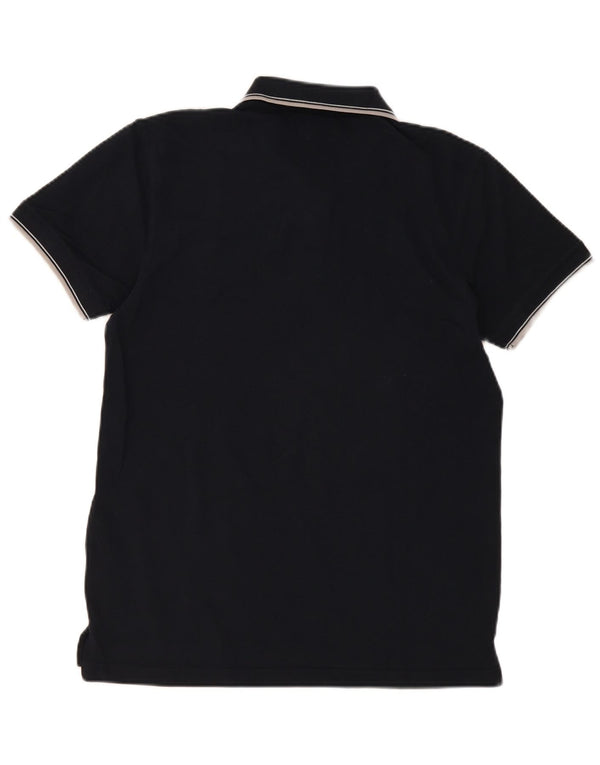 Polo Uomo Renato Balestra Large Nera in Cotone