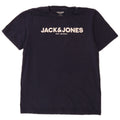 T-shirt grafica da uomo Jack & Jones Top in cotone blu navy medio