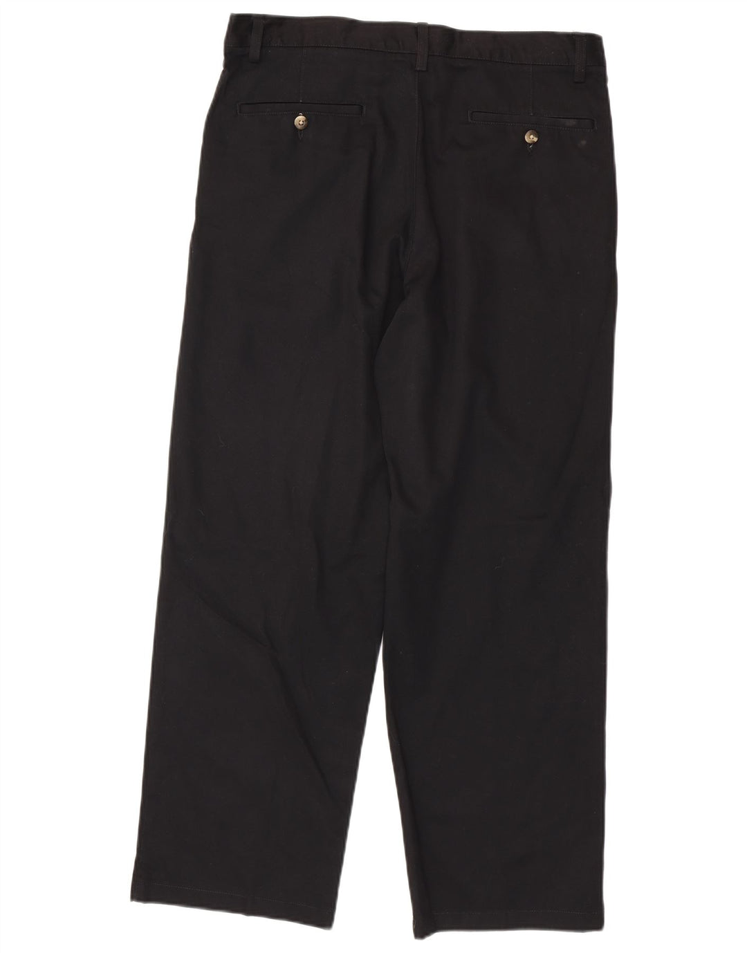 Pantaloni chino da uomo con pegging EDDIE BAUER W35 L30 cotone nero