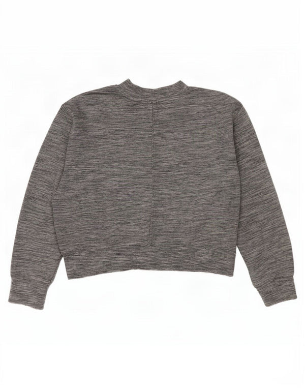 Felpa corta da donna con grafica Calvin Klein, taglia UK 18 XL, grigio chiazzato