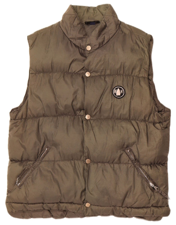 Gilet imbottito per abbigliamento da vela da uomo Murphy & Nye UK 40 Large Khaki Poliammide