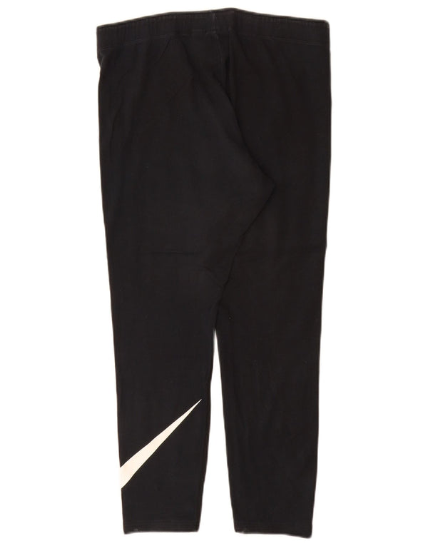 Leggings grafici da donna Nike UK 16 grande cotone nero