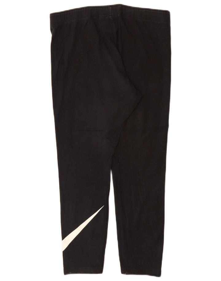 Leggings grafici da donna Nike UK 16 grande cotone nero